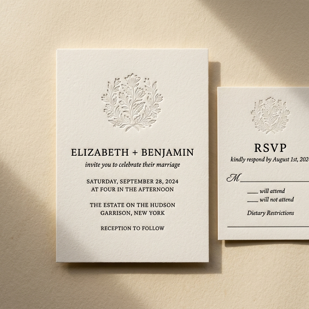 Letterpress Wedding Suite